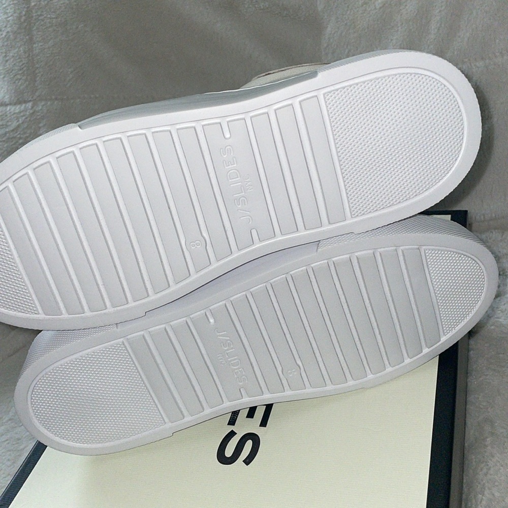 NWT J/SLIDES AMANDA White Leather Sneaker - Picture 14 of 15